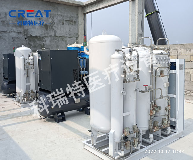 湖南5立方制氧機雙機組現場